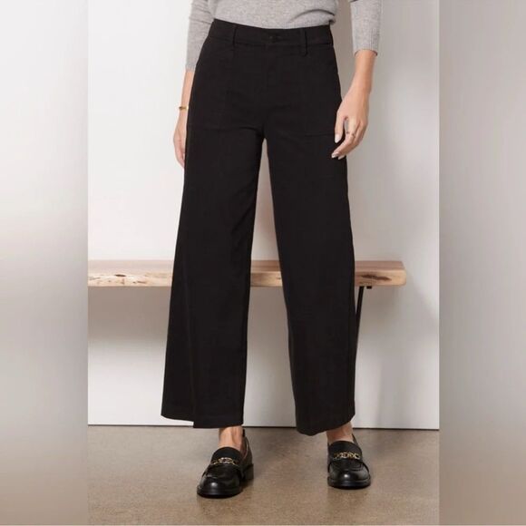 Evereve Pants - Evereve Beth Wide Leg Pant in Black Size 25 High Rise Trouser Pants